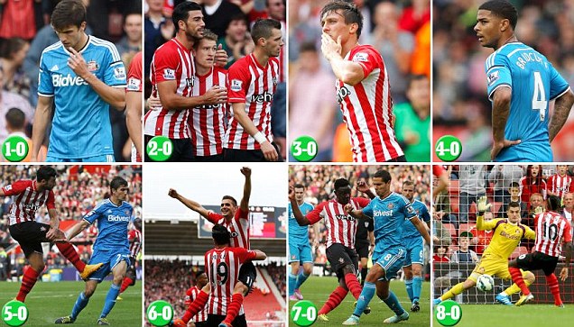 Sunderland Dipermalukan Southampton dengan Skor Telak 8-0
